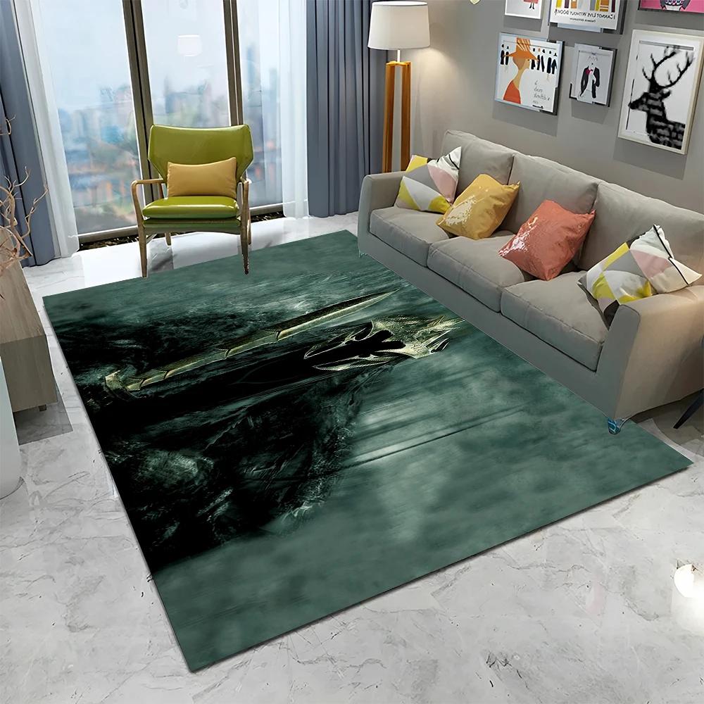 L-Lord of the Rings H-Hobbit HD Carpet Rug for Home Living Room Bedroom Sofa Doormat Decor,kid Play  Area Rug Non-slip Floor Mat