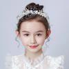 Summer Boho Children Girl Pearl Butterfly Headdress Flower Wreath Garland Head Hoop Headbands Hair Wedding Bride Jewelry Gifts