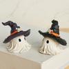 Halloween Figurine With Hat – Resin Craft Decoration For Garden, Tabletop & Gift Use