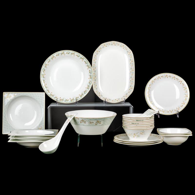 Tanghui TH-6230 30-Piece American Style Bone China Dinnerware Set