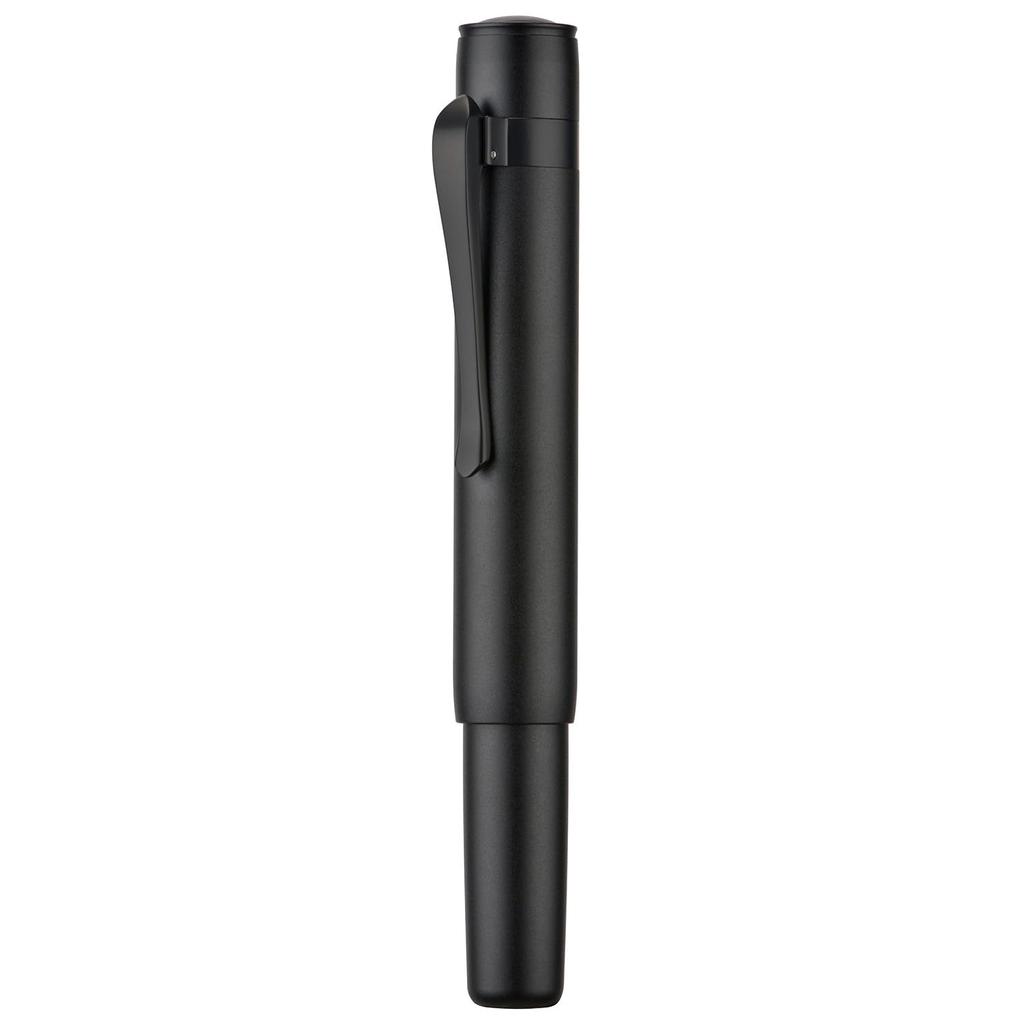 Hongdian M2 Mini Fountain Black Fine Soft Slim Pocket Travel Pen Pen, Nib, Nib, Aluminum,