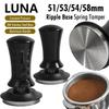 Compactador de Café 58mm 54mm 51mm Base Ondulada Nivelamento Pressão Constante Mola Calibrada Ferramentas de Barista Acessórios para Espresso