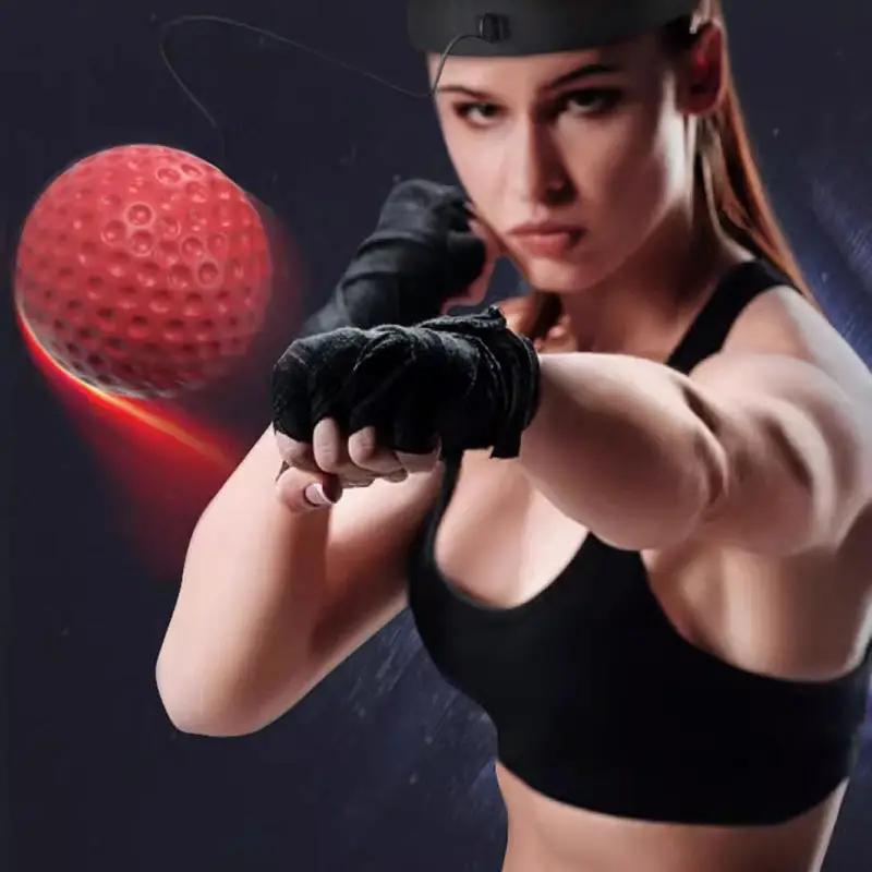 Elastisches Stirnband und Ballkopf-Stil Boxen Speedball für Erwachsene Kinder Sport Rückprall Reaktionsbälle