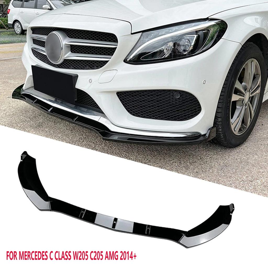 For Benz C Class AMG-Line W205 C43 C205 C200 C260 2014-2018 Car Front Bumper Splitter Spoiler Lip Diffuser Spoiler Bodykit