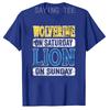 Wolverine On Saturday Lion On Sunday Detroit T-Shirt Mother's Day Father's Day Gifts Warrior Spirit Clothes Letters Saying Tees