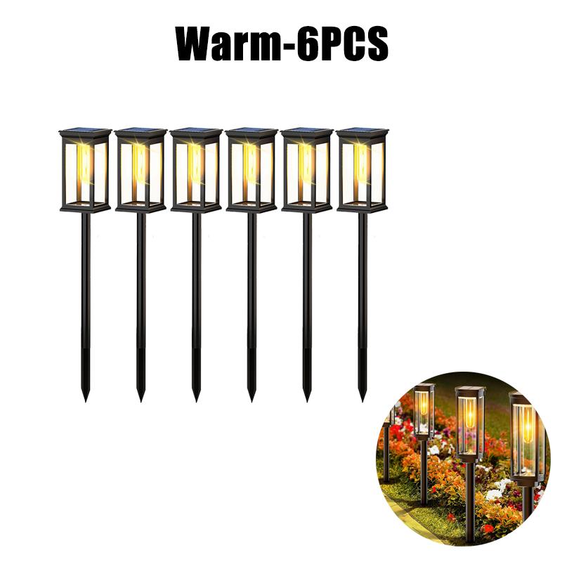 Led Houses Solar Pathway Lights Waterproof Outdoor Solar Lamp for Garden/Landscape/Yard/Patio/Driveway/Walkway Christmas Luz