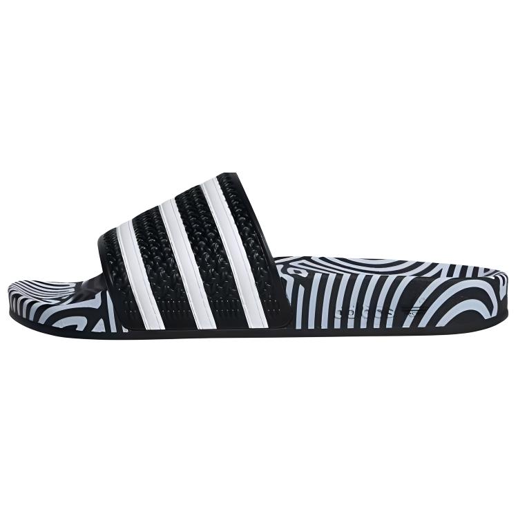 Adilette Hirocoledge x Adilette Adidas Originals Slides  Takahashi Hiroko - Black White  FY1592 38