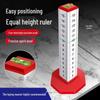 Four-Sided Contour Gauge & Horizontal Positioning Ruler for Tile Leveling and Marking