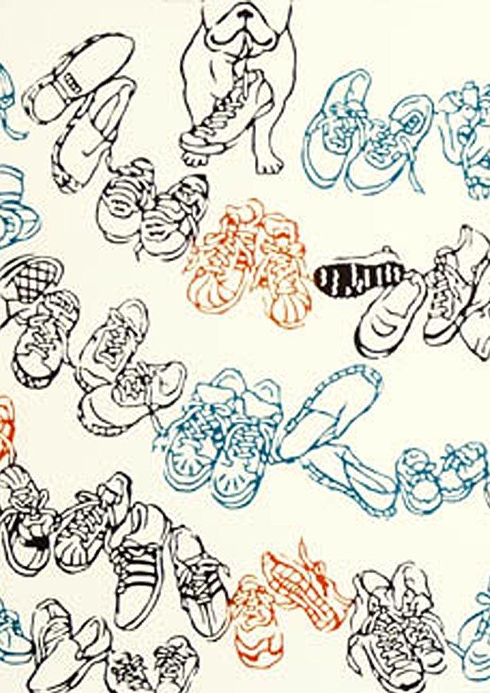 

Тенугуи, окрашенные в кроссовках Niwa-zome (полотенце для рук) 100% хлопок, Япония,