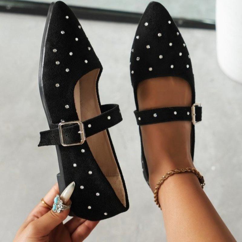 

New Women Flats Spring Summer Fashion Buckles Sneakers Women Soft Leather Comfortable Loafers Shoes Mary Jane Flats Shoes Woman 36