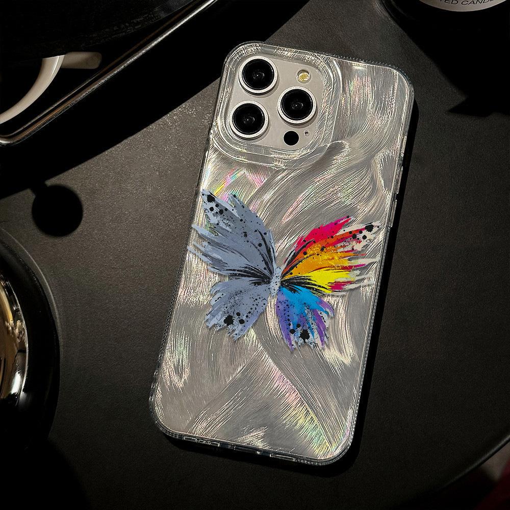 Pouzdro na telefon Feather Luster pro Samsung A53 A14 A33 A12 A32 S24 S23 Plus S20 S21 FE pro iPhone 17 15 16 13 Pro 17 16 Pro Max Pouzdro na telefon s motýlí mašlí