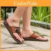 Herren Flip-Flops Pu-Leder Hausschuhe Mit Klassischen Zeitlosen Strandstil Sandalen