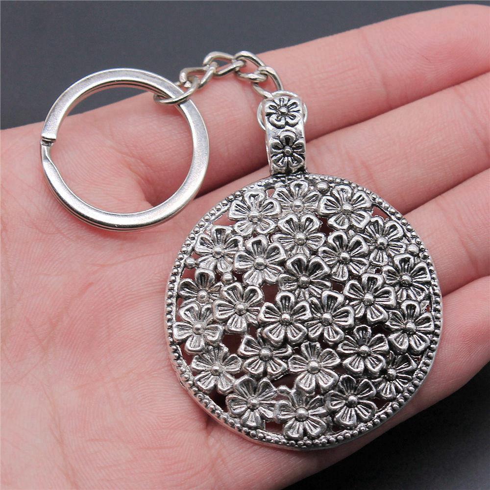 Flower of Life Symbol Sacred Geometry Keychain for Men Best Seller Boho Gift for Her Minimalist School Accessory
