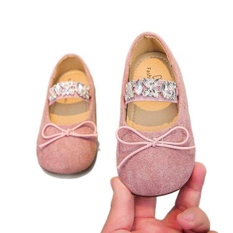 Baby Shoes, Princess Shoes, New Spring and Autumn Soft-soled Leather Shoes, Slip-on Loafers for Little Girls, Children's Single Shoes