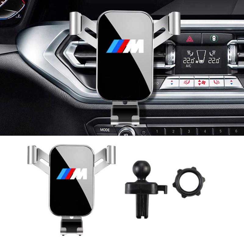 BBJC8 Auto Universal Phone Holder Air Vent Clip Mobile Support For BMW M Power Performance Mini x5 x3 g20 g30 f20 e87 e92 Accessories