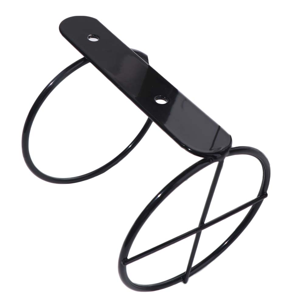 Simple Wall Mounted Wine Bottle Holder Black Wine Bottle Display Holder  for Home