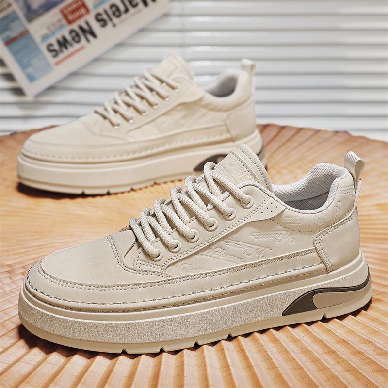 

Men s shoes spring new retro versatile simple style niche design sports and leisure shoes youth student board shoes 44 хакі