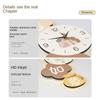 High End Watch MDF+Iron+Acrylic Material Silent Movement Wall Clock Fashion Cream Style Living Room Clock Clock