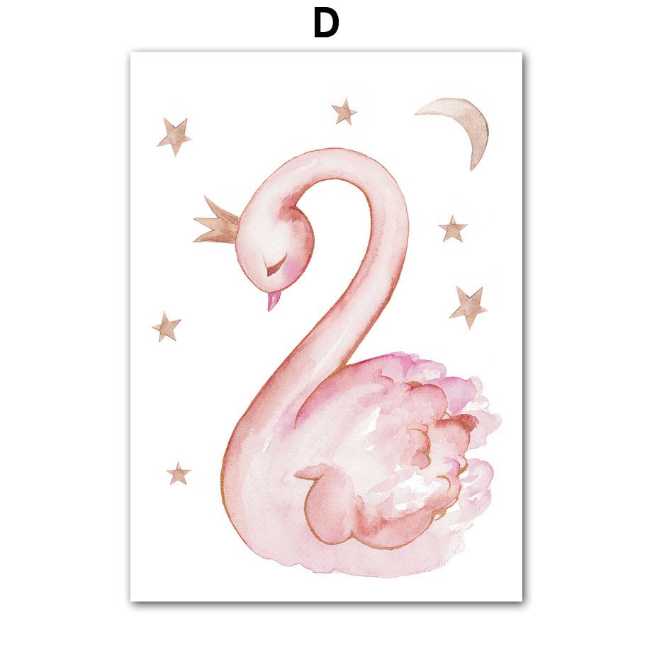 Princess Girl Castle Crown Carriage Magic Wand Wall Art Canvas Painting Cartoon Posters And Prints Pictures Girl Kids Room Decor