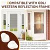 50lots Silicone Hole Covers Flush Entry Door Frame Plugs for Door Frame Repairs and Hardwares Projects