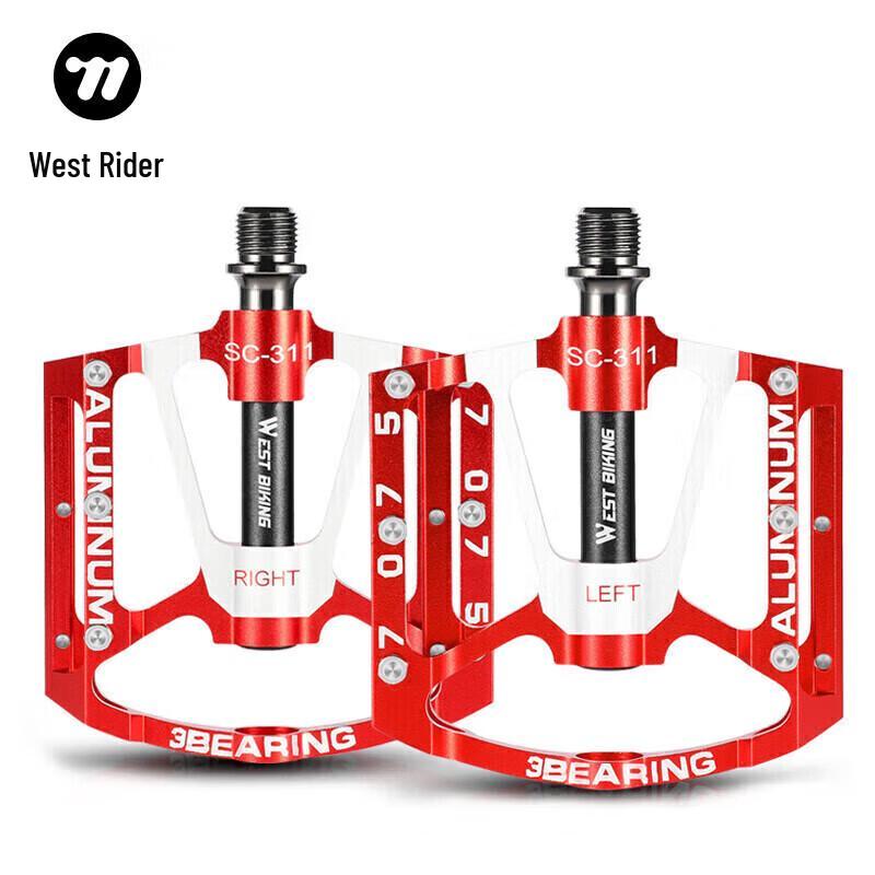 WestBiking 3-Bearing Aluminum Alloy Bicycle Pedals
