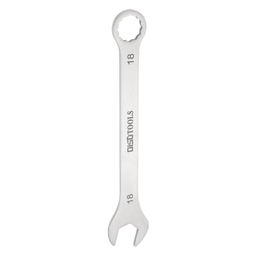 uxcell Combination Spanner, Ratchet Wrench, Thin Spanner Wrench, 18mm, CR-V Steel, Mirror Finish, Rust-Resistant Plating, 15 Open End, 12-Point Socke