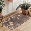 Flowers and Bird Pattern Floor Mat, Non-Slip Wear-Resistant Rug for Kitchen, Living Room, Porch, Balcony, Home Decor