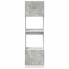 VidaXL Microwave Cabinet "Lyon" Concrete Grey 60 X 57 X 207 Cm Engineered Wood 856127
