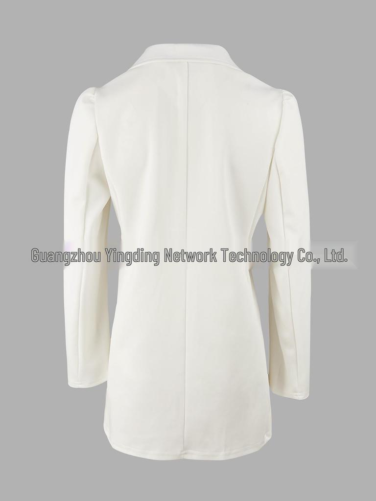 2022 Frühling Langarm Einfarbig Blazer & Minirock Set