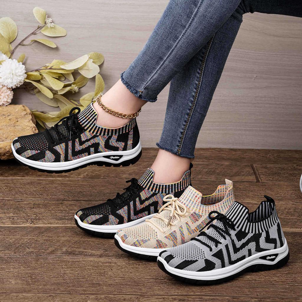 Tennis Shoes for Women Running Sneakers Non Slip Walking Sneakers Gym Workout Athletic Sport Casual Shoes Women's Breathable Work Knitted Shoes