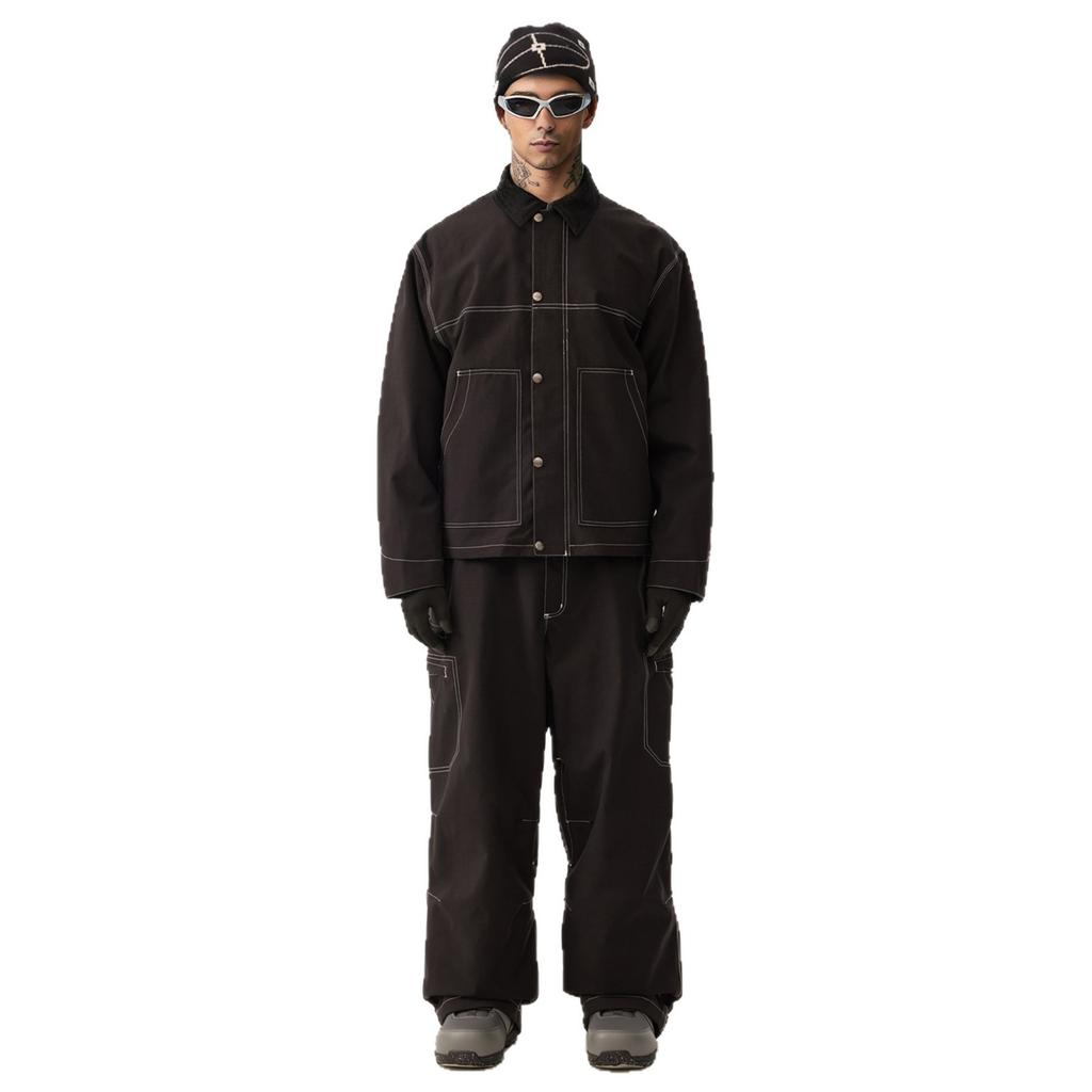 Ski Suit for Men and Women Outdoor Oversize Breathable Insulated Snow Suit Winter Warm Snowboard Suit Waterproof Windproof Skiing Jacket and Pants Set