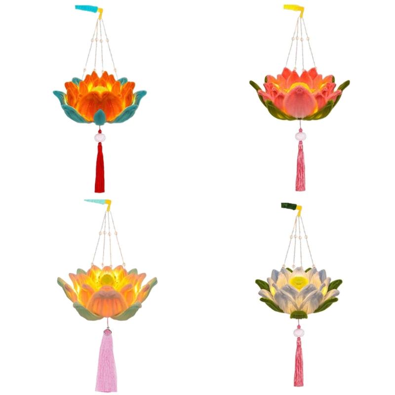 Handheld Lanterns for Traditional Chinese Celebration Waterproof Moon Festival Light with Soft Lighting Home Decoration