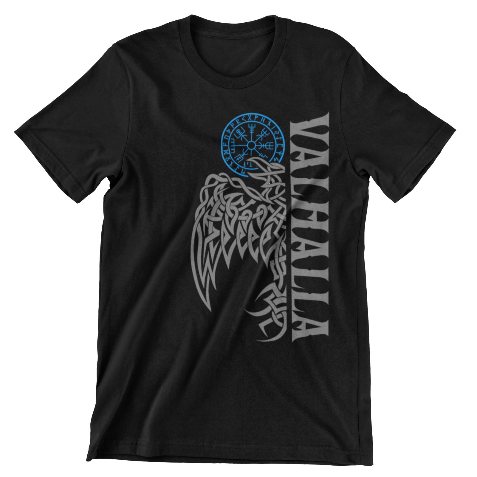 

Odin Raven Nordic Vi kings Vegvisir Compass Rune T Shirt. New 100% Cotton Short Sleeve O-Neck Casual T-shirts Size S-3XL 4XL