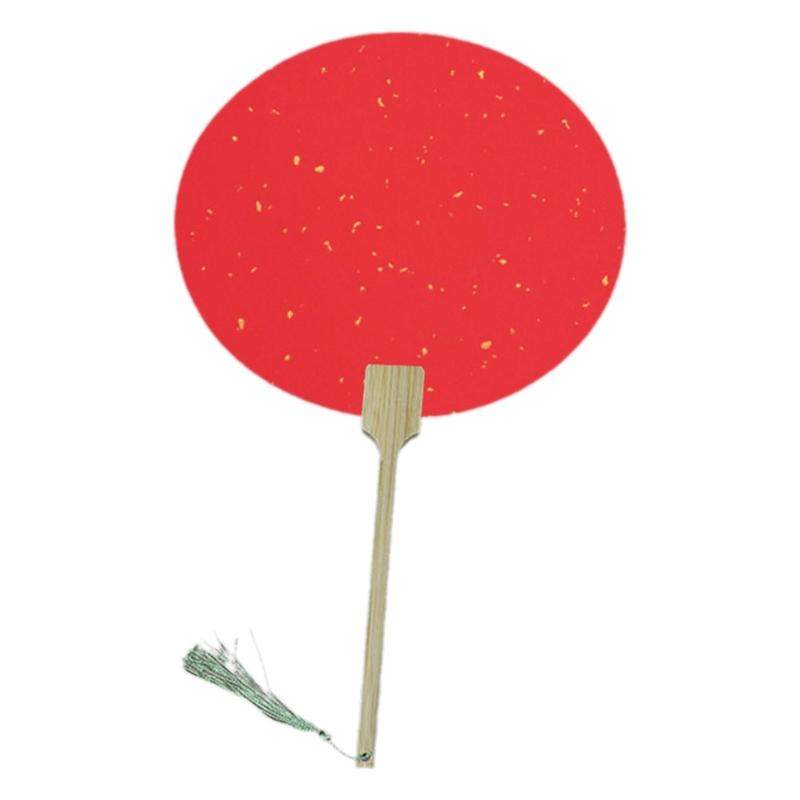 Blank Rice Paper Fan Round Fan Paper Hand Fan Wedding Fan Decorative Painting Fan Blank Fan Kids