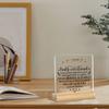 1 buc Ornament de masă acrilic Aprecierea Prietenilor - Ornamente multifuncționale pentru living și birou, Plăci transparente cu tema prieteniei, Ornamente