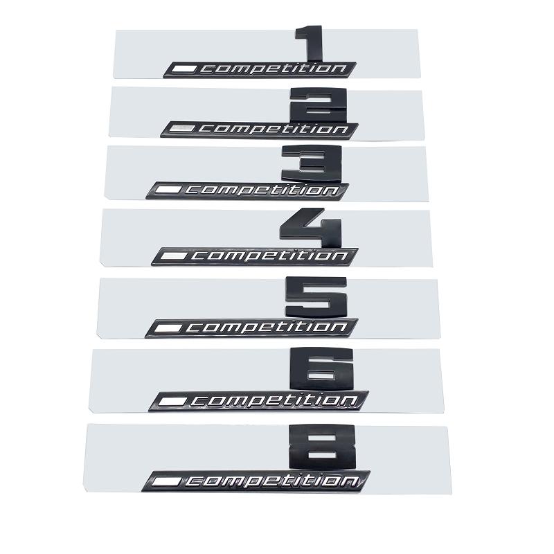 

20 шт. Для автомобіля M3 M4 M5 M6 Задній логотип багажника Glossy Black ABS Emblem Retrofit Upgrade Letter M Series Badge