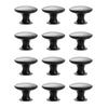 12Pcs Stainless Steel Dressers Knob Kitchen Cabinet Door Handle Wardrobe Pulls Round Drawer Knob Furniture Hardware