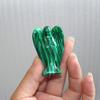 Exquisite Natural Gemstone Healing Crystal Carved Pocket Guardian Angel For Home Decor Gift