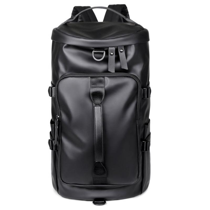 Gym Travel Backpack Black Round Bag for Men Women Casual Outdoor Sports Shoulder Crossbody Bag Training itness Weekender Duffel