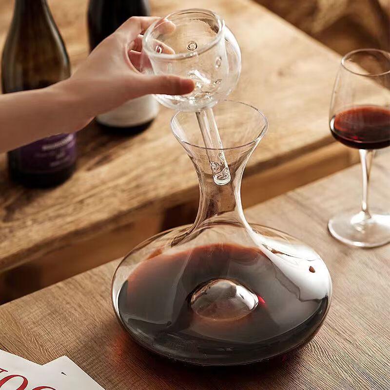 Changbaosen Quick Aerating Glass Wine Decanter