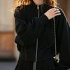 Маленький Повседневный Спортивный Костюм - Толстовка на молнии и длинные брюки для женщин