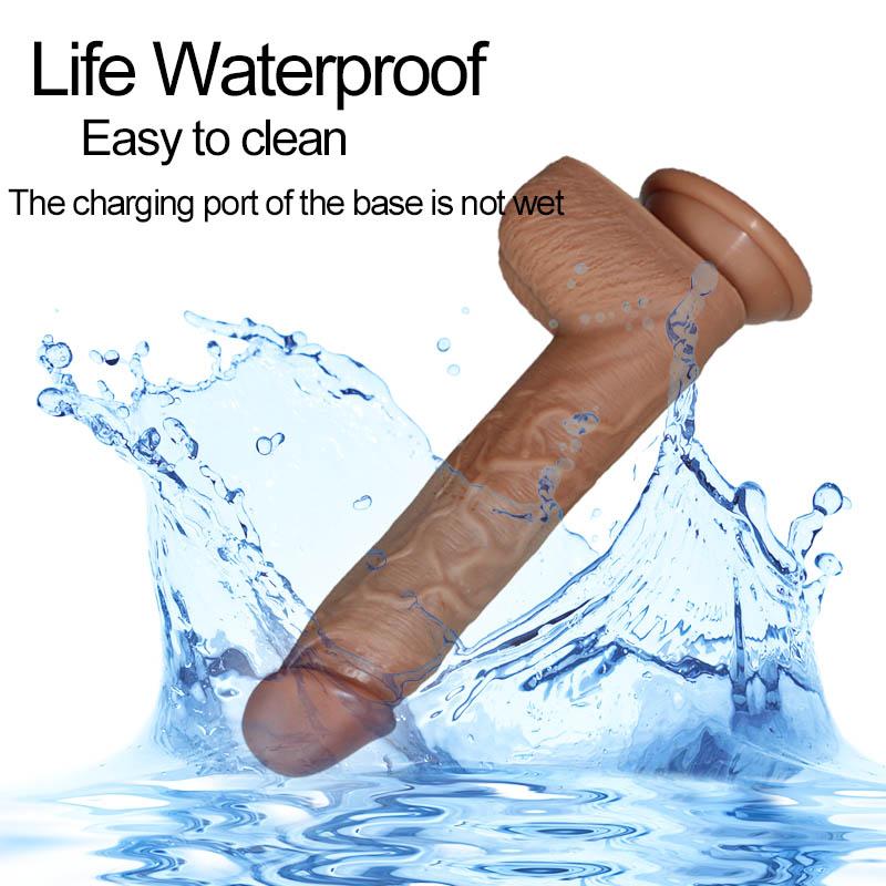 Classic Style Wireless Remote Control Electric Telescopic Swing Dildo Warming Silicone Simulation Penis Sex Toys Masturbator Adult