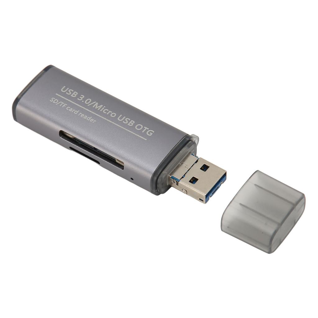 Memory Card Reader 5Gbps Transfer Rate 3 in 1 USB Type A 3.0 Male Female Micro USB Storage Card Reader
