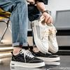 Fashion Summer Men's New Breathable Canvas Shoes Men's Trendy Versatile Thick Bottom Simple Comfortable Sports Leisure Board Shoes