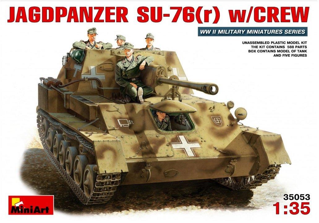 

Miniart Jagdpanther 5 фигурок MA35053 Пластиковая модель 1/35 SU-76R &