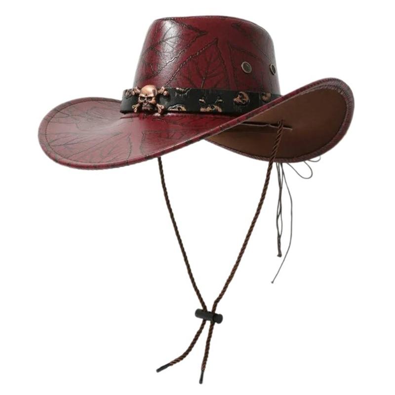 Classical  Cowboy Hat for Travel Wide Brimmed Hat Western Cowboy Hats for Boy Men Adults Cowboy Hats