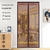Magnetic Mosquito-Proof Door Curtain with Encrypted Diamond Mesh