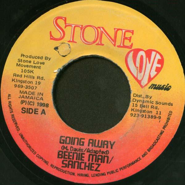 7inch Record BEENIE MAN / SANCHEZ / RAZOR - Going Away / Why NONE Stone Love Musi 1998 Jamaica Reggae, Ska & Dub Used