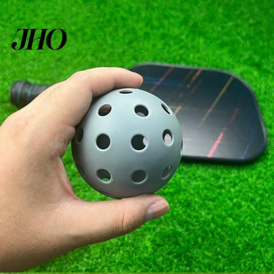 Pickleball Set 3 Stück 40 Löcher Hoher Rückprall Sichtbarkeit PE Indoor Outdoor Glatter Flug Turnier Training Übungsball Zubehör