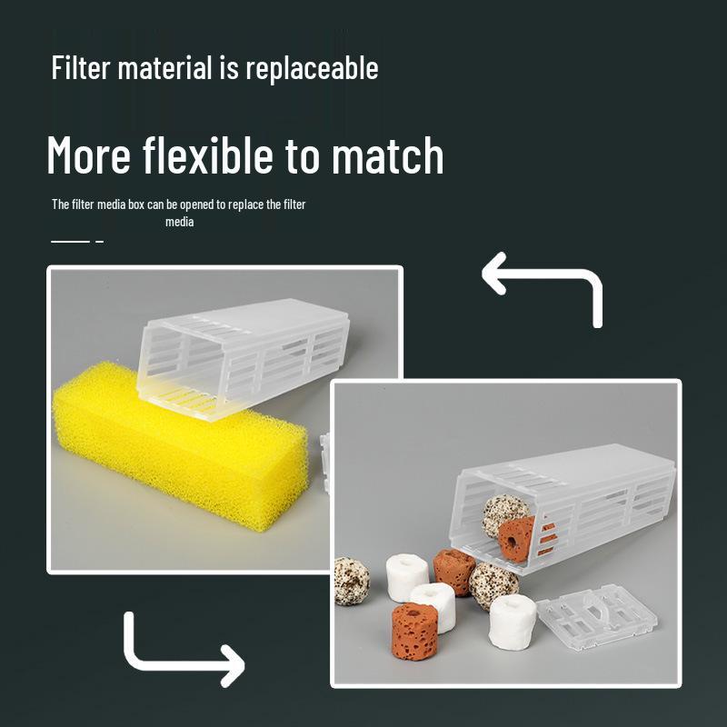 Wall-Mounted Aquarium Filter: Compact 3-in-1 External Purification & Circulation System